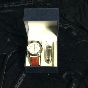 Watch and knife gift set